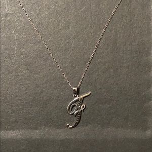 Letter F necklace